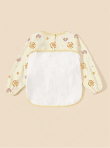 Baby Long Sleeve Bib, Infant Waterproof Feeding Drawing Smock - Multicolor - View 3