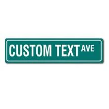 1pc Personalized Custom AVE Metal Street Sign Custom Text Novelty Road Sign Room Decoration, Aesthetic Room Decor, Bedroom Decor, Home Decoration, House Decor, Valentine's Day, Valentine's Day Decor Gifts Birthday Graduation - Multicolor - View 23