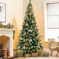 Pre-Lit Artificial Christmas Tree-5/6/7.5ft LED Lights & Stand-Suitable For Home, Office, Party, Wedding Interior Decoration