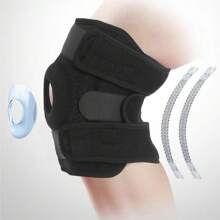 Đệm đầu gối thể thao, Đi bộ đường dài ngoài trời, Bóng rổ thoáng khí, Đạp xe, Đệm đầu gối, Chạy bộ, Đồ bảo hộ gia cố, Đệm đầu gối lò xo - màu đen - Xem 3