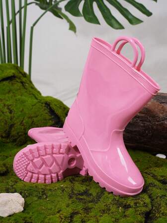 1 Pair Children's Casual Solid Color Rain Boots