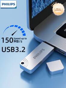 PHILIPS Philips 128GB Type-C USB 3.2 Flash Drive, 150MB/S Read, Thumb Drive Jump Drive For USB 3.0/2.0, Memory Stick For Android Smartphone, Laptop, PC