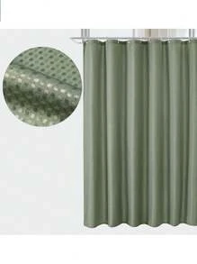 Wagsff 浴室防水浴帘套装，防霉加厚浴帘带挂钩，浴室无需钻孔，淋浴隔断帘 - 彩色 - 查看 7