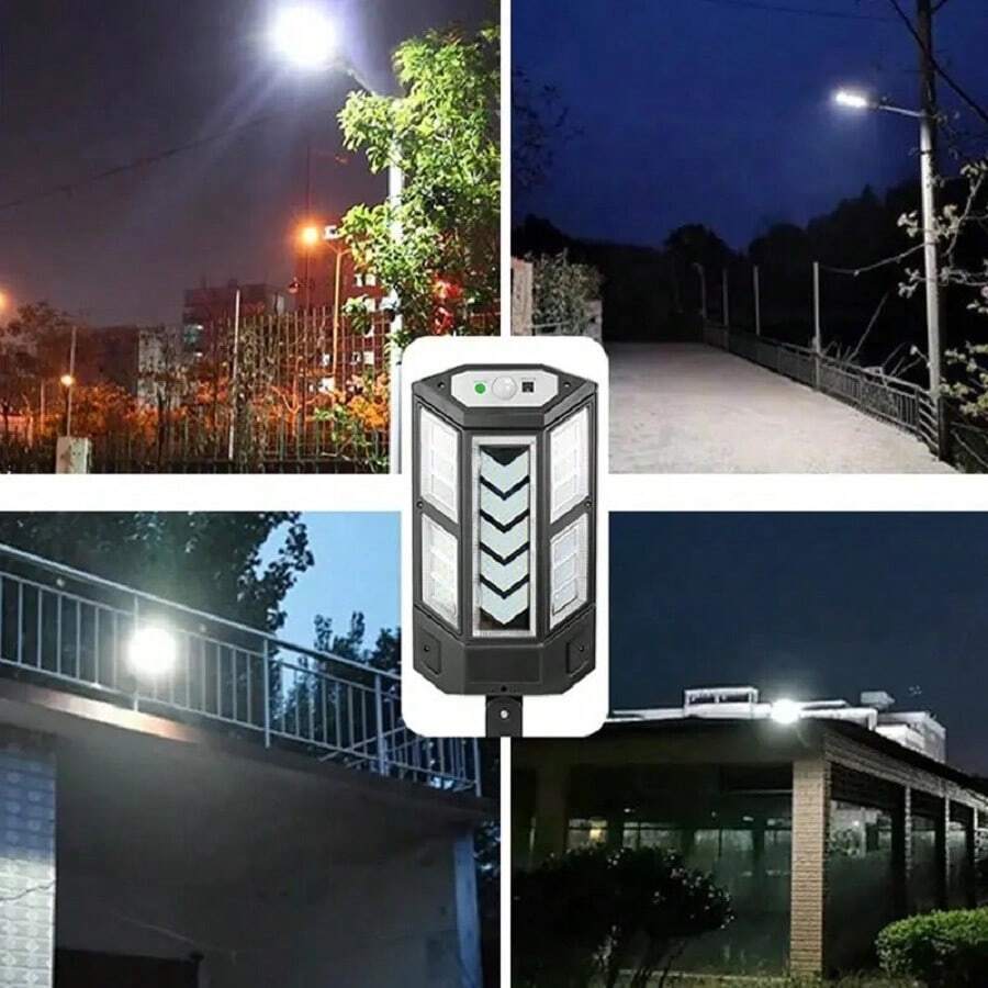 TrAdE Shop Traesio - Faro Stradale Led Solare 100 W Luce 6500k Lampione Sensore Movimento Sl 100w Ss 40449036 - Foto 9