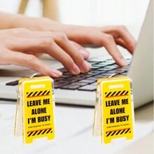 Zazumi 1 Acrylic Desk Sign "Do Not Disturb I'm Busy" - Humorous Office Decor Accessory, Notebook Clip, Perfect Gift For Male And Female Coworkers, Multipurpose Room Decor, No Electricity Required, Gift For Women, Men, Coworkers Funny Desk Decor Sign Desk Accessory For Work Funny Gift For Leaders, Bosses, Managers, Supervisors, Executives Birthday Gifts Graduation - Multicolor - View 3