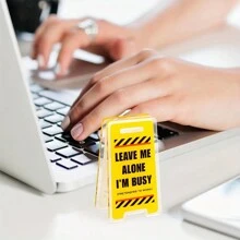 Zazumi 1 Acrylic Desk Sign "Do Not Disturb I'm Busy" - Humorous Office Decor Accessory, Notebook Clip, Perfect Gift For Male And Female Coworkers, Multipurpose Room Decor, No Electricity Required, Gift For Women, Men, Coworkers Funny Desk Decor Sign Desk Accessory For Work Funny Gift For Leaders, Bosses, Managers, Supervisors, Executives Birthday Gifts Graduation - Multicolor - View 2