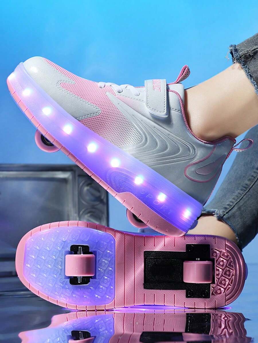 Patins à roulettes transformables à 2 roues avec roues rétractables, chaussures de roller