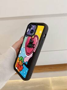 1 Ốp lưng điện thoại di động hình ghép hình cát đen hoạt hình tương thích với Apple///Redmi/Infinix/Vivo - màu đen - Xem 3