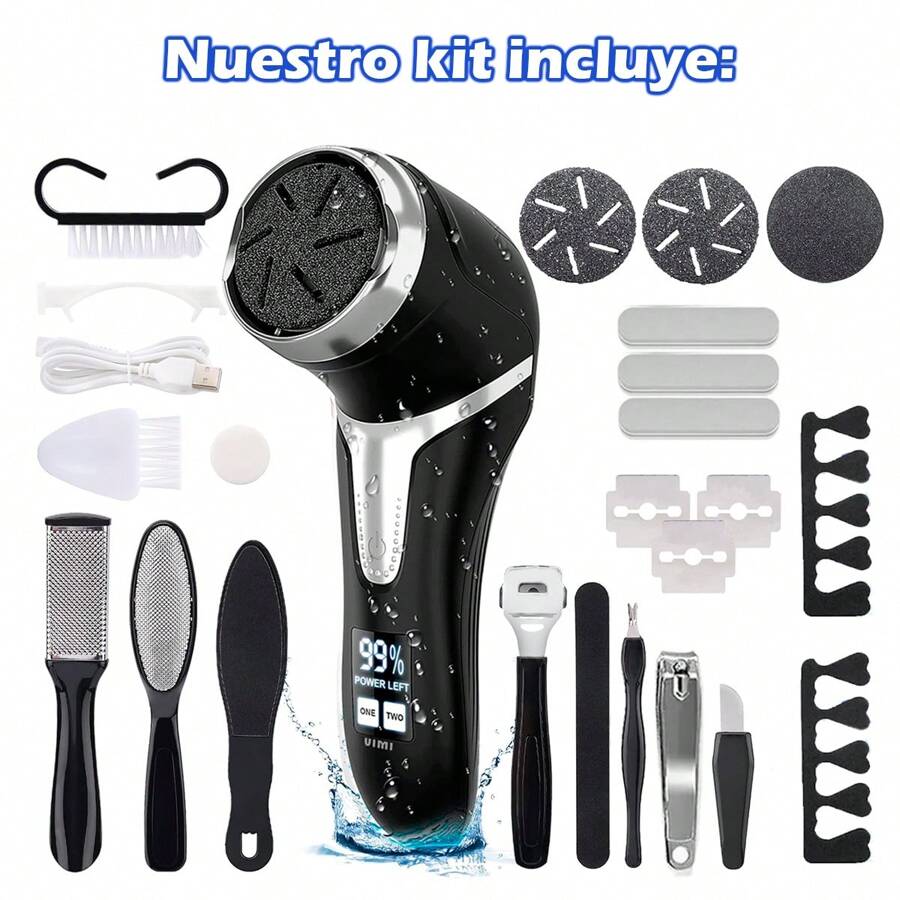 Foot Scrubber Kit Electric Callus Remover Pedicure Machine With 10+ Accessories