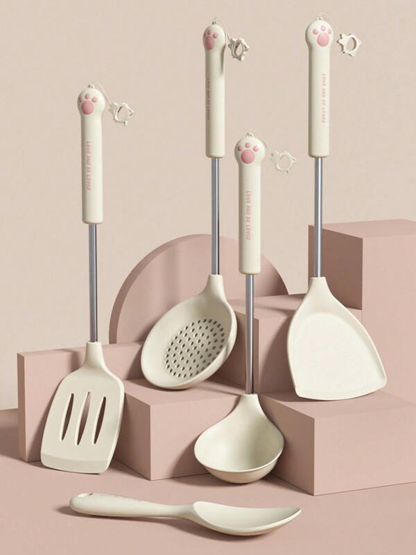 1 pezzo Cucchiaio/mestolo di riso in silicone di grandi dimensioni, utensili da cucina per servire porridge, pasti, pranzi