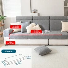 1pc Tea Leaves Jacquard Sofa Cover, All-Season Protective Slipcover, Stretchy & Machine Washable, Fits Single/Loveseat/3-4 Seater/Sectional Sofa Gifts Birthday Graduation