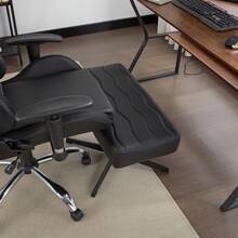 VECELO Adjustable Desk Footrest, Foot Rest For Under Desk At Work, Adjustable Foot Stool With 3 Height Position Adjustment For Home, Office - 黑色 - 查看 8