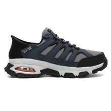 Skechers 男士缓震透气运动鞋，城市户外徒步跑步鞋 237322C - 海軍藍色/灰色 - 查看 2