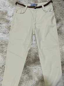 Women's Mom Pants - Beige - View 1