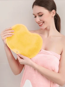 1 szt. Różowy silikonowy masażer do stóp i zestaw ściereczek do łazienki Wystrój łazienki Wystrój jesienny Powrót do szkoły