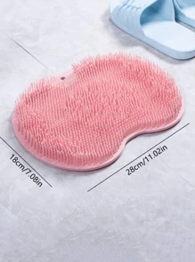 1 szt. Różowy silikonowy masażer do stóp i zestaw ściereczek do łazienki Wystrój łazienki Wystrój jesienny Powrót do szkoły