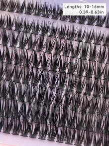 LIYAN 144PCS C Curl False Eyelash Natural Simulation Thick Single Cluster Lightweight False Eyelash Extended Eyelash Comfortable Wear Instantly Enlarge Eyes Lifting Eye Tail - C - View 4