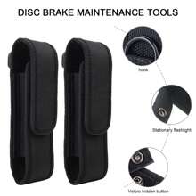 Flashlight Pouch: Molle LED Torch Holster Case For 5" - 7" Flashlights - Ideal For Outdoor Camping, Hiking & Hunting - Black - View 5