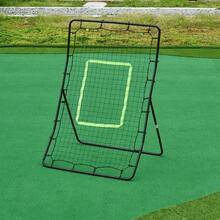 HOMCOM Rebounder Net Playback Game Spot Target Ball Rebounders Training Equipment Play Teaching - 黑色 - 查看 1