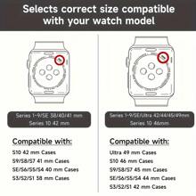 1 Dây đeo silicon hình người tuyết trắng theo chủ đề Giáng sinh cho đồng hồ Apple - Dây đeo thay thế mềm mại có móc cho mẫu 38/40/41/42/44/45/49mm SE/ Ultra2/9/8/7/5/4/3/2/1 dành cho nam và nữ làm quà tặng Giáng sinh hoàn hảo - người tuyết trắng - Xem 11