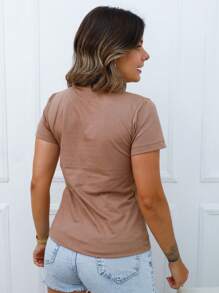 Women's Blouse The Simple Soul - A40 - Màu Khaki - Xem 2