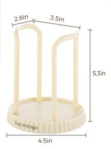 1 pieza/Soporte para vasos de papel, estantería de almacenamiento desechable para vasos para el hogar, soporte de almacenamiento multifuncional para tazas de café y té con leche para el escritorio, dispositivo para colocar y recoger vasos - Multicolor - Ver 11
