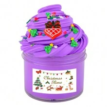 Decoración navideña - Set de slime de cristal y slime de mantequilla de 60ml/100ml, divertido, sin adherencia, de textura suave, no pegajoso, excelente regalo para fiestas de Navidad/cumpleaños, bombas de baño navideñas, slime esponjoso, paquetes de slime, Navidad, slime, slime navideño, Navidad, slime navideño - Multicolor - Ver 18