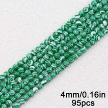 4/6/8/10mm 彩色合成碧玉圆珠，适用于 DIY 珠宝、手链、项链、服装配饰、装饰 - 孔雀石珠 - 查看 28