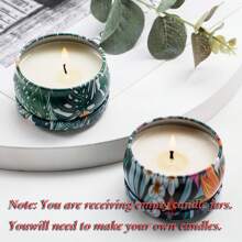 10 Peças Recipientes para Velas 65ml Caixas de Velas Recipientes para Velas DIY Fabricação de Velas, Motivos Requintados para Fabricação de Velas, Artes e Artesanato, Armazenamento, Festa da Primavera, Dia dos Namorados