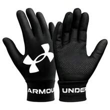 Under Armour 2024 Neu Dicke thermisch gefütterte Sporthandschuhe mit rutschfestem Griff, geeignet für Radfahren, Laufen, Fußball, touchscreen-kompatibel, unisex