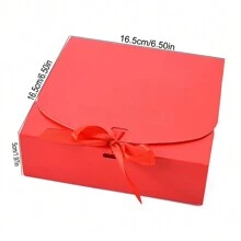 1 hộp quà ruy băng tươi, hộp quà trang trí nơ vuông sáng tạo - Nhiều màu - Xem 2