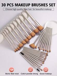 Bộ dụng cụ trang điểm 15/30/45 chiếc bao gồm: Bộ cọ trang điểm 30 chiếc + 2 miếng bọt biển trang điểm + 4 miếng bọt biển trang điểm mini + 2 miếng bông phấn hình tam giác + 4 miếng bông phấn khí mini + 2 miếng bông phấn tròn + 1 dụng cụ vệ sinh cọ trang điểm, Bộ cọ, Bộ cọ trang điểm, Bộ cọ trang điểm, Bộ trang điểm hoàn chỉnh, Bộ cọ trang điểm, Bộ trang điểm hoàn chỉnh, Bộ cọ, Bộ cọ trang điểm, Bộ quà tặng trang điểm, Bộ - Nhiều màu - Xem 3