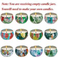 10 Peças Recipientes para Velas 65ml Caixas de Velas Recipientes para Velas DIY Fabricação de Velas, Motivos Requintados para Fabricação de Velas, Artes e Artesanato, Armazenamento, Festa da Primavera, Dia dos Namorados