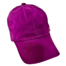 Purple Violet Plain Curved Brim Cap Without Print Uniform Twill Embroider Customize Buckle - Màu tím - Xem 3