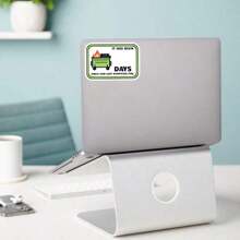 1 件垃圾箱火灾天数计数贴纸、垃圾箱火灾贴纸、干擦记号笔贴纸、工作贴纸、笔记本电脑贴纸、士气贴纸、工作幽默 | 聚乙烯贴纸、水瓶贴花、耐用乙烯基，适合日常使用