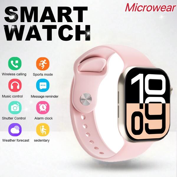 Microwear Smart Watch For Women Men Sport Watch/Custom Wallpaper Music Control/Social APP Message Reminder/Incoming Call Reminder/Message Reminder/Heart Rate/Multiple Exercises/Alarm Clock Reminder/Sedentary Reminder/Find Mobile Phone/Music Playback/Stopwatch/Pedometer/Distance /Calorie/Sleep Monitoring /Heart Rate Monitoring/Blood Pressure/Blood Oxygen/Search Device/Language Switch/Raise Your Hand To Brighten The Screen