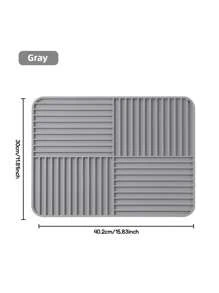1 szt. 30*40 cm silikonowa mata odpływowa, mata odpływowa do ekspresu do kawy, mata do suszenia naczyń, silikonowa mata anty-rozpryskowa do zlewu, przybory kuchenne, kubki, gąbka do mydła wielofunkcyjny uchwyt na stojak odpływowy, mata odpływowa na blat kuchenny i łazienkowy, akcesoria do dekoracji domu