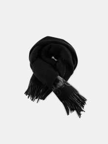 Coach Horse And Carriage Double Face Oversized Muffler Warm Wool Scarf Long Tassel Wool Scarf For Women Christmas Gift Xmas 4622
