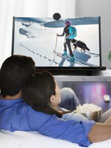 18 Inch Pull-Out Phone Screen Amplifier, High-Definition Blu Ray Desktop Phone Screen Amplifier, Phone Stand - Black - View 6