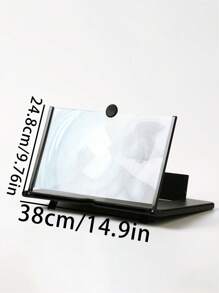 18 Inch Pull-Out Phone Screen Amplifier, High-Definition Blu Ray Desktop Phone Screen Amplifier, Phone Stand - Black - View 7