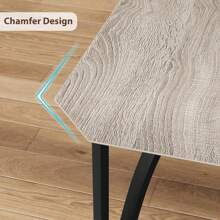 Dining Table Set For 4, Kitchen Table Chairs Set Of 4 With Ultra Comfortable PU Cushion, Dining Room Table Set For 4 Furniture With Kitchen Chairs Suitable For Small Space - Grey - View 5