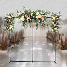kangten Arco de boda negro, soporte de metal para globos y flores como decoración para boda, fiesta, habitación y regalos para la novia