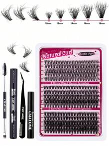 270 / 300 Cụm 30D 40D 50D / 60D 80D 100D Bộ nối mi DIY hỗn hợp dài 10-18mm Lông mi đơn màu đen hỗn hợp Bộ nối mi cong chữ D màu đen Bộ nối mi dung tích lớn Cụm lông mi giả kèm cọ nhíp Toolos Kem tẩy lông mi tự dính đôi dùng tại nhà và khi đi du lịch dành cho người mới bắt đầu - Nhiều màu - Xem 12