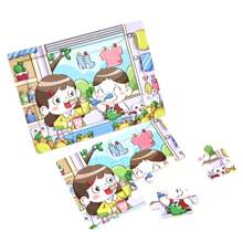 12 miếng ghép hình bằng gỗ Montessori, đồ chơi ghép hình giáo dục mầm non cho bé trai và bé gái, thích hợp làm quà tặng sinh nhật, giáng sinh, lễ tạ ơn - Nhiều chủ đề ghép hình khác nhau để tăng cường trí tưởng tượng và nhận thức - Nhiều màu - Xem 5
