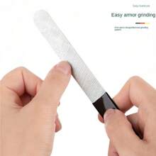 1pc Stainless Steel Nail File, Double-Sided Nail Grinder For Manicure, Pedicure And Thick Nails - Multicolor - View 5