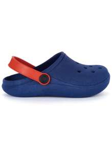 Children's Plain Babouche Sandal Flip Flop Boy Girl Light Comfortable Soft - 藏蓝色 - 查看 3