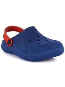 Children's Plain Babouche Sandal Flip Flop Boy Girl Light Comfortable Soft - 藏蓝色 - 查看 2