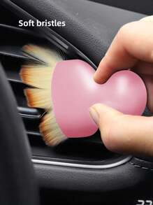 1pc Pink Keyboard Brush & Crevices Cleaning Tools, With Soft Bristles, Suitable For Various Uses - Cleaning Car Interiors And Desktops