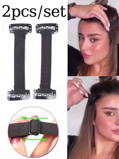 2件/套 可调节V型提拉绑带，弹性抗皱眼部及额部紧致带，隐形头带，即刻塑造面部轮廓