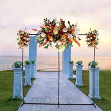 kangten Arco de boda negro, soporte de metal para globos y flores como decoración para boda, fiesta, habitación y regalos para la novia